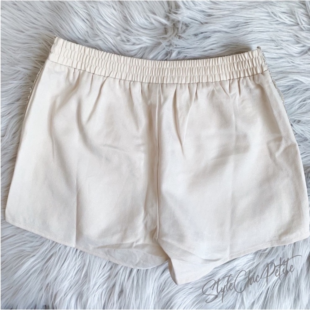 Sweet Journey Chic Cream Lace Women's High Waist Shorts Size S - Picture 5 of 7